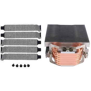

1 Pcs Fanless CPU Cooler Cooling Radiator & 5Pcs Ventilation Deflector Computer Chassis Bezel(with 5 Screws)