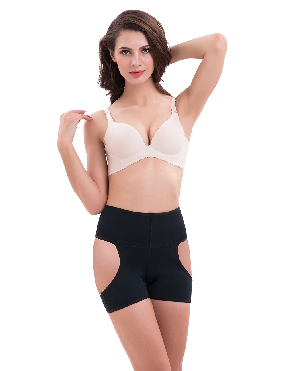 Женщины попа Hip Enhancer невидимый Лифт прикладом Утягивающие трусы пуш-ап низ боди сексуальное моделирующее белье трусики