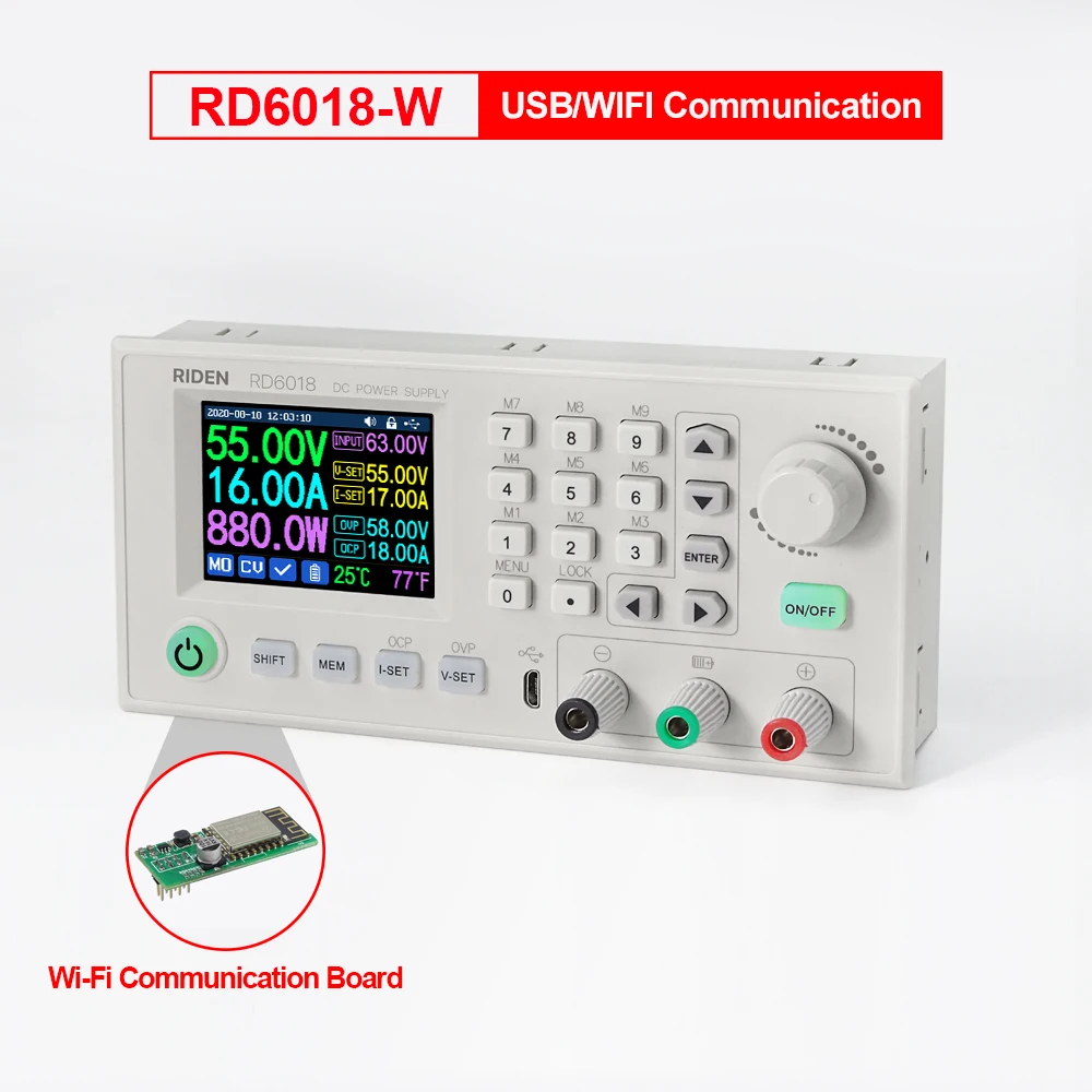 RD6018 USB WiFi Digital Power Supply DC DC Voltage Step Down Module