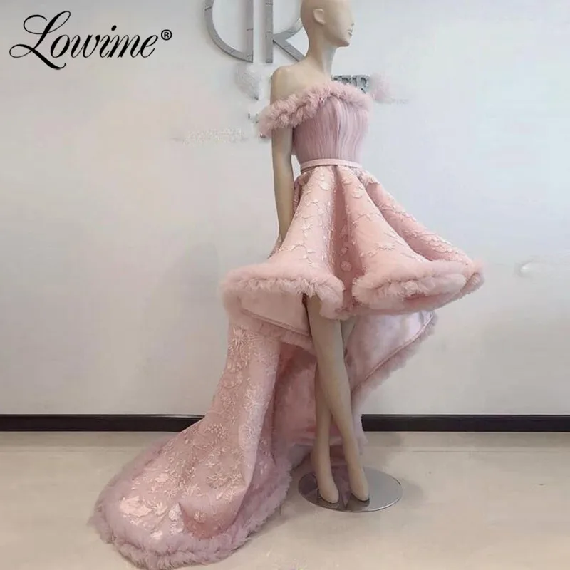 #^Special Price Hoge Lage Prom Jurken Roze Avondjurk Voor Bruiloften Vestido De Festa Saudi Arabische Afrikaanse Boothals Partij Jassen Kaftans 2020 #^Special Price Hoge Lage Prom Jurken Roze Avondjurk Voor Bruiloften Vestido De Festa Saudi Arabische Afrikaanse Boothals Partij Jassen Kaftans 2020