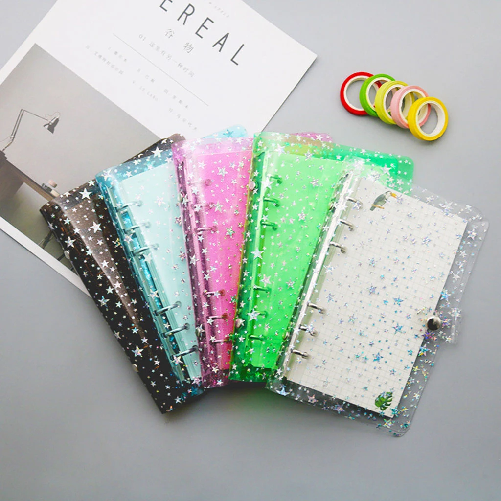 A5 A6 Star Loose Leaf Binder Notebook Inner Core Cover Journal Planner офисные принадлежности | Канцтовары для