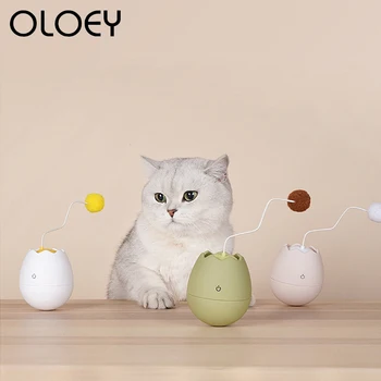 

Eggshell Tumbler Cat Toy Multi-Angle Adjustable 360 ° Irregular Auto Rotation Training Entertaining Toy Pet Cat Kitten Product