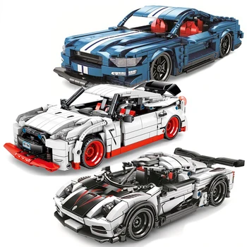 

728Pcs Super Racing Car building blocks fit Lepinblock Koenigsegged Technic Racer Vehicle Super car Children Kids Bricks Gifts