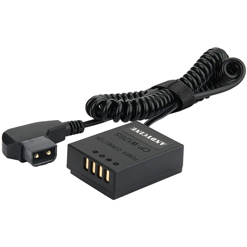 Dtap A Fujifilm Cp Np W126S Cavo A Spirale Per Batteria Fittizia Intelligente Per Fotocamere Fujifilm Xt1/Xt2/Xt3/Xt10/Xt20/Xt30