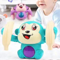Jouet électrique à Induction pour enfant, singe, canard, Animal, à commande vocale, amusant, cadeau léger, Mu R0P4 
