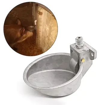 

Pig Feeding Water Bowl Piglet Aluminum Drinking Fountain Supplies Touch-type Automatic Equipment