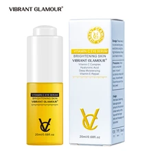 

VIBRANT GLAMOUR Vitamin C Eye Serum Whitening Brighten Anti-Aging Remove Dark Circles Fades Fine Lines Anti-Wrinkle Skin Care