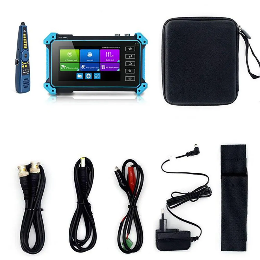 PEGATAH 12MP IPC Tester 8MP/AHD/CVI/TV/SDI CCTV Tester with HDMI VGA Input CCTV Monitor for IP Camera Tester CFTV Tester CCTV