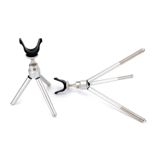Support De Canne à Pêche Pliant Trépied - Hauteur Réglable 26-62cm - Alliage Aluminium, Pour Pêche Extérieure
