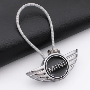 

Car Styling 3D Metal Car Emblem KeyChains Key Rings for BMW MINI Cooper One S R50 R53 R56 R60 F55 F56 R58 R59 Car Accessories