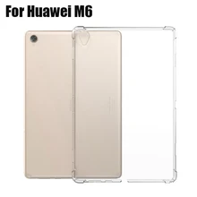 Кристальный чехол для huawei Mediapad M6 8," /10,8" планшет мягкий чехол из ТПУ Shockproff противоударный прозрачный чехол