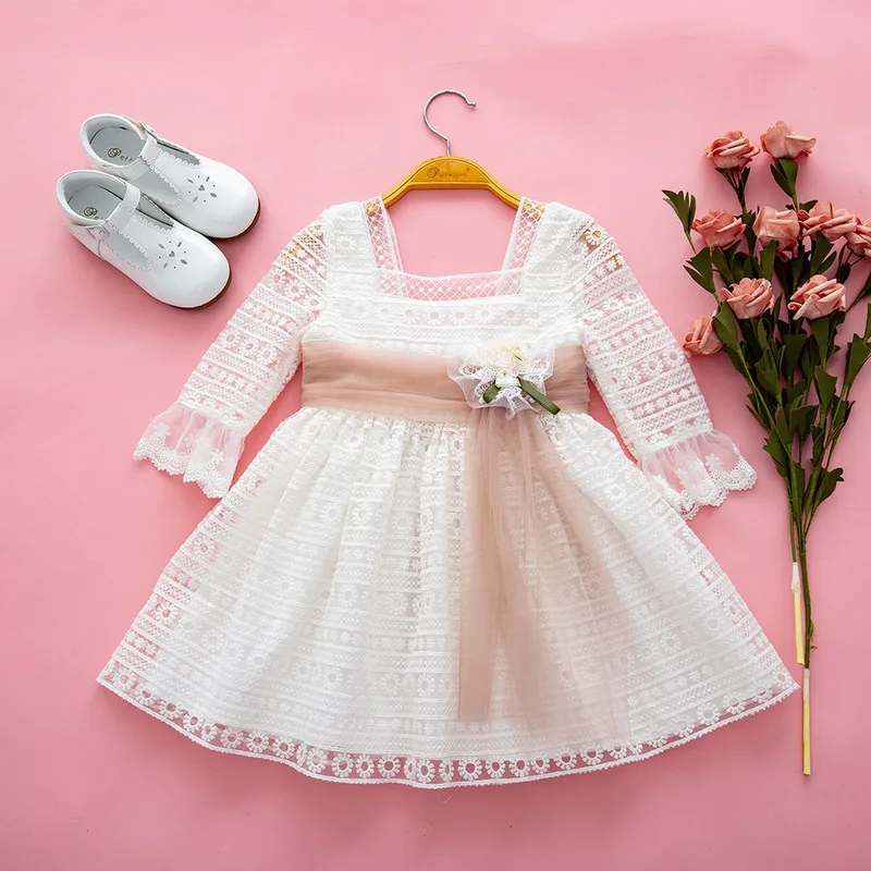 Cutestyles/белые сетчатые пышные платья-пачки для причастия девочек эксклюзивная