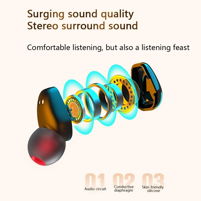 Bluetooth 5 0 Headset TWS Wireless Waterproof Sports Single Ear Earphones Mini Stereo Headphones Earbuds Earphones