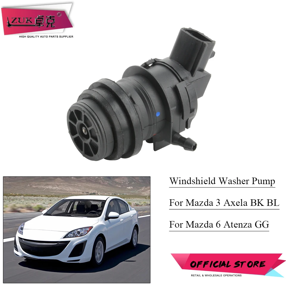 Мотор омывателя лобового стекла ZUK для Mazda 6 Atenza GG 2002-2011 3 Axela BL BK 2004-2013 Premacy 2004-2015 |