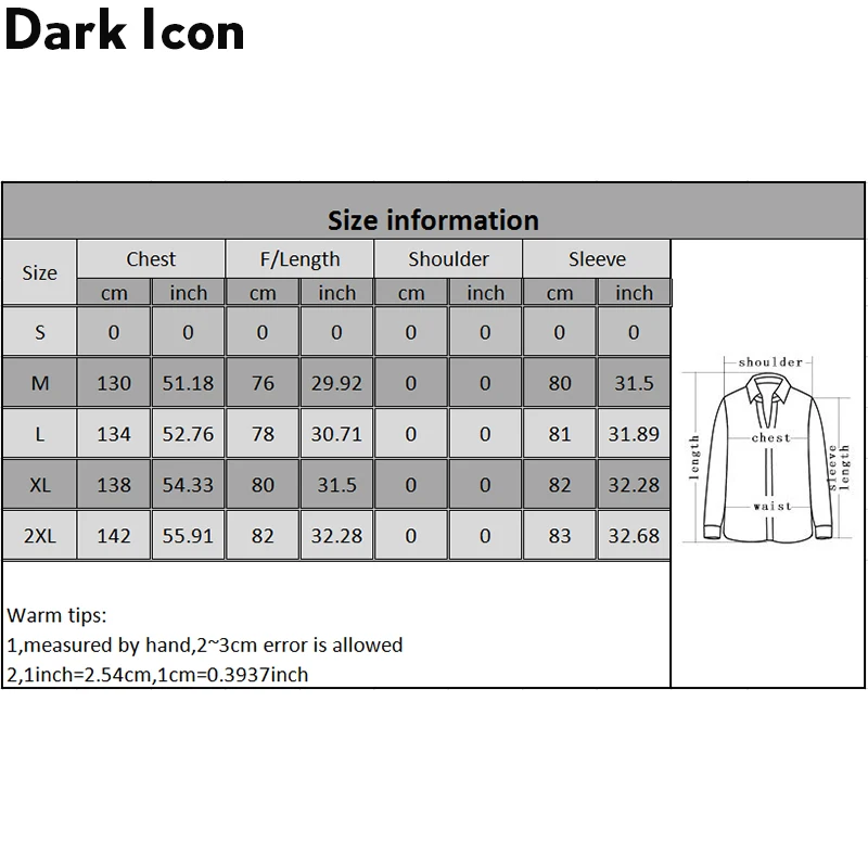 Dark Icon Printed Reflection Men's Parkas with Hoodie Cotton Padded Coats Men Outerwear Thick Men Coats Streetwear