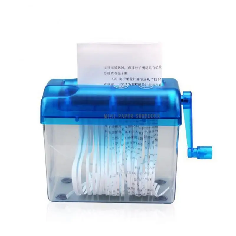 High Quality A4 Hand Paper Shredder Document File Handmade Straight Cutting Machine For Office File And Family Document afbeelding