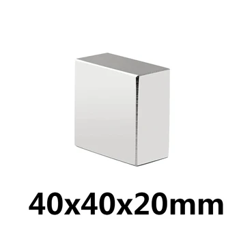 

1/3/5 pcs Magnet block 40x40x20mm Super N52 Powerful Strong Rare Earth Block NdFeB Neodymium Magnets Free Shipping 40*40*20mm