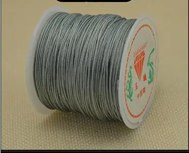 1Roll 0.8 1 1.5 mm Nylon Cord Thread Chinese Knot Macrame Cord Bracelet Braided String DIY Tassels Beading String Thread Jewelry 