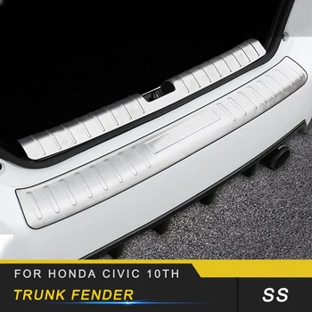 

Stainless Steel Rear Trunk Pad Fender Car Interior Accessories for Honda Civic 10th 2016-2020 Rear Bumper Foot Plate