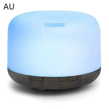 

500ml Wood Grain Non-printed Aroma Diffuser Ultrasonic Anion Air Purifier Wood Grain Humidifier