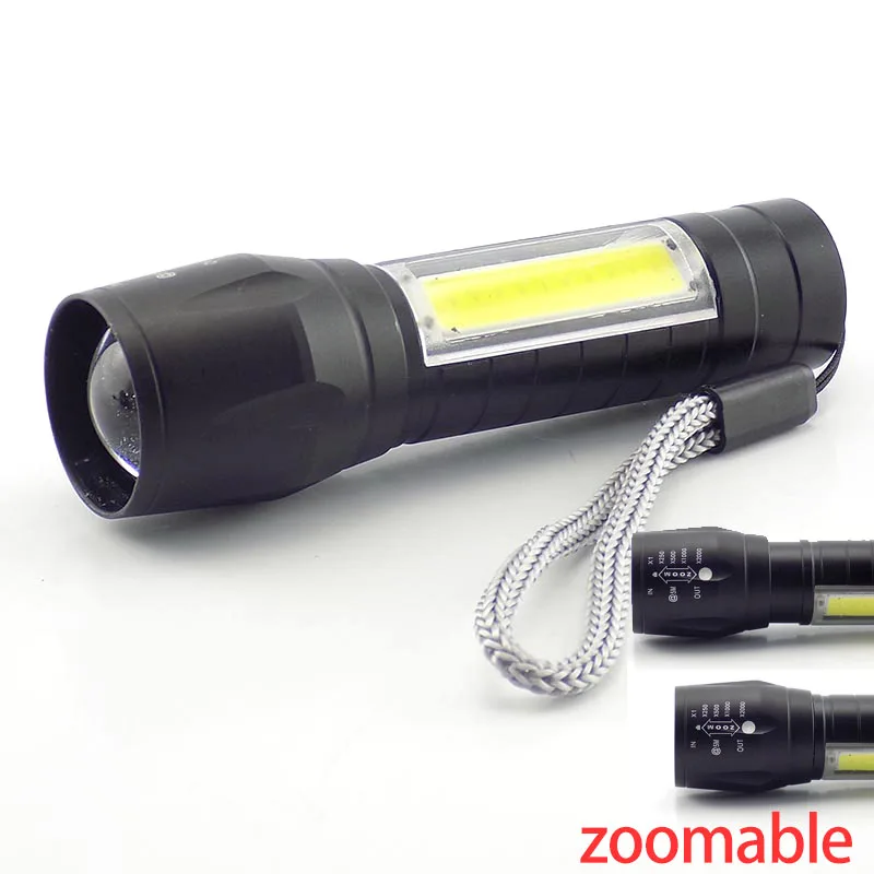 Портативный мощный светодиодный Q5 светильник-вспышка COB фонарь USB походный USB фонарь с перезаряжаемой батареей, походный светильник-вспышка - Испускаемый цвет: B flashlight