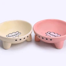 Миска для домашних животных с милым рисунком Нескользящая база керамическая чаша для собаки портативная миска для собаки для питомца кота подача воды пищи дропшиппинг