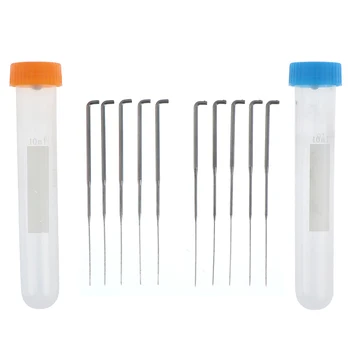 

20pcs Thick Medium Fine Needle Practical Felting Needles Pin Tool Wooden Handle Sewing Kit Wool Pins Knitting Orange Blue Bottle
