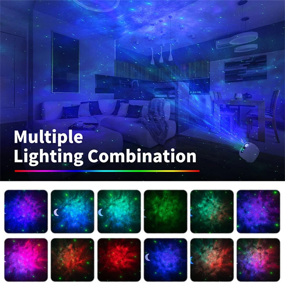Galaxy Projector Laser Proyector led Projector Colorful Starlight projetor Night Light Music Bluetooth Children Bedroom