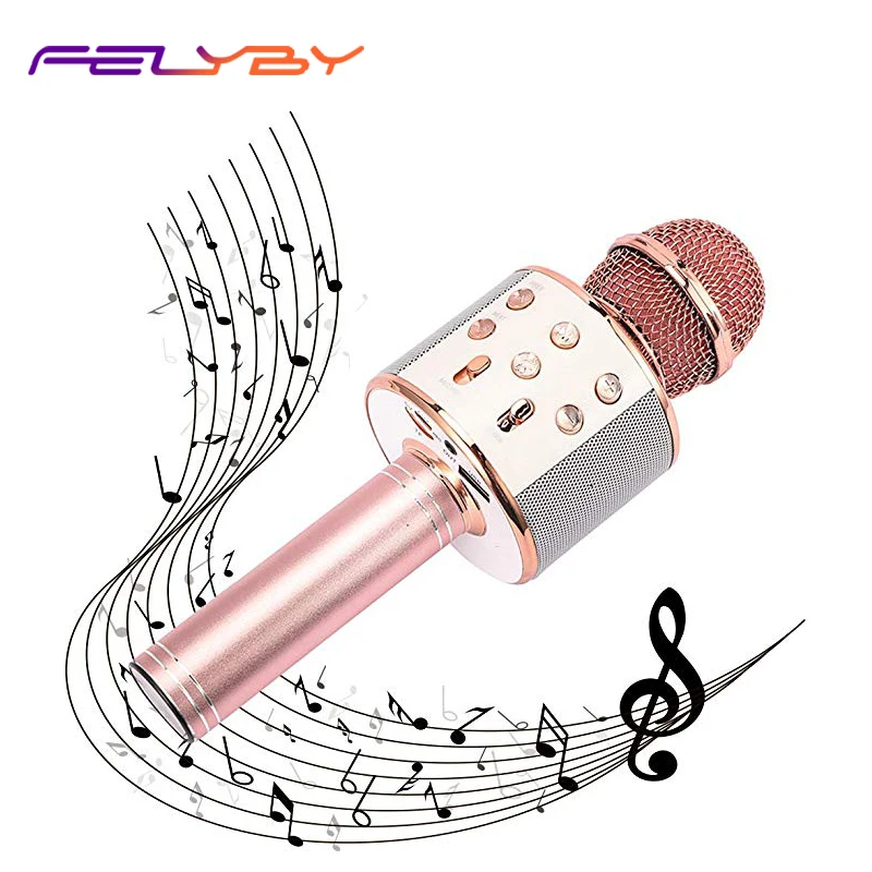 FELYBY WS858 беспроводной микрофон для караоке Bluetooth вечерние Ринок подростков