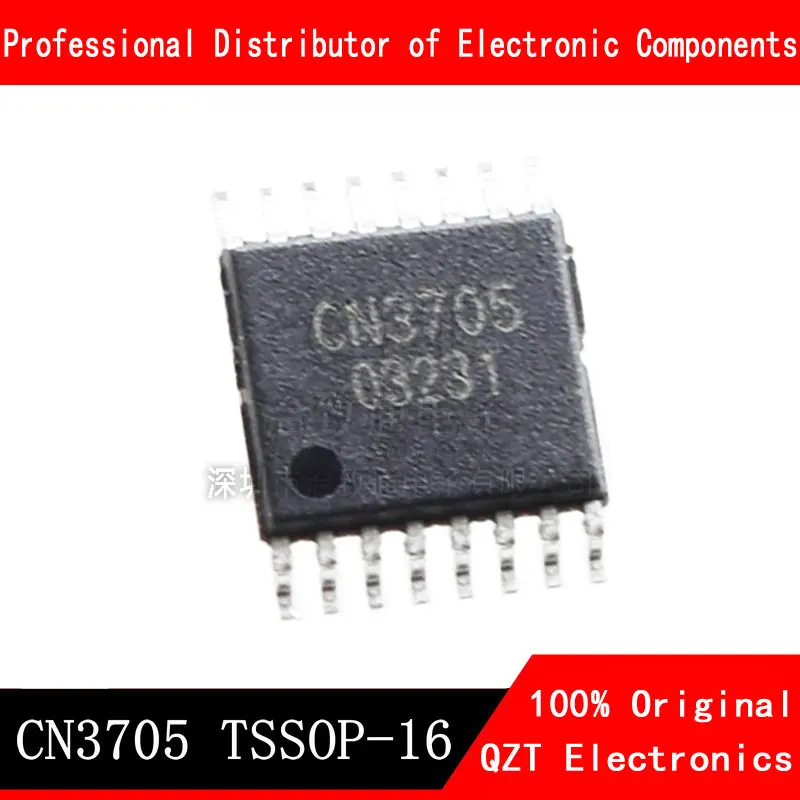 10pcs/lot CN3705 3705 TSSOP-16 5A multi-type battery charging power chip new original In Stock single chip ups power supply module 18650 lithium battery boost charging and discharging 1 8v 3 3v 5v type c interface