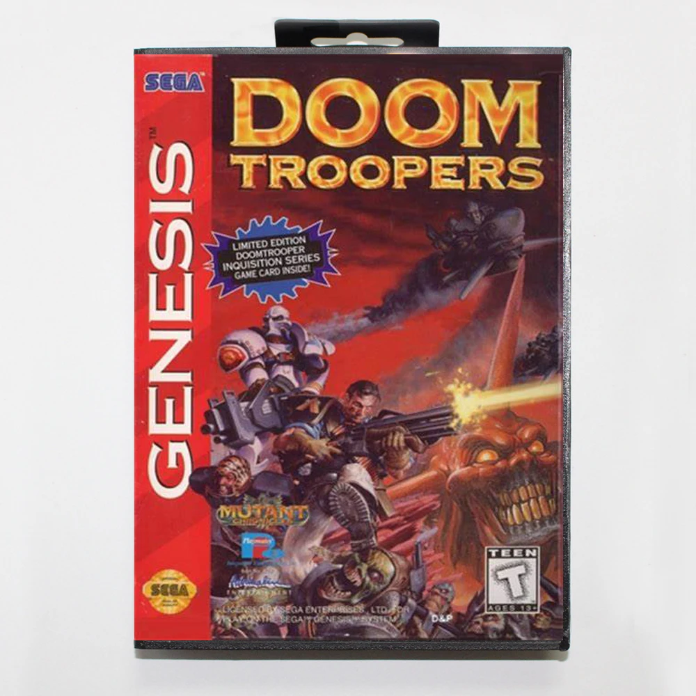 Карточная игра Doom Troopers в коробочной версии 16bit MD для Sega MegaDrive Genesis|Картриджи| |
