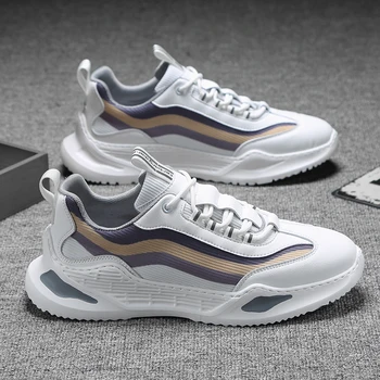 

New 2020 High Quality Men's Breathable Male Comfortable Sneakers Lace-up Man Lightweight Outdoor Walking Shoes #CA1fr901