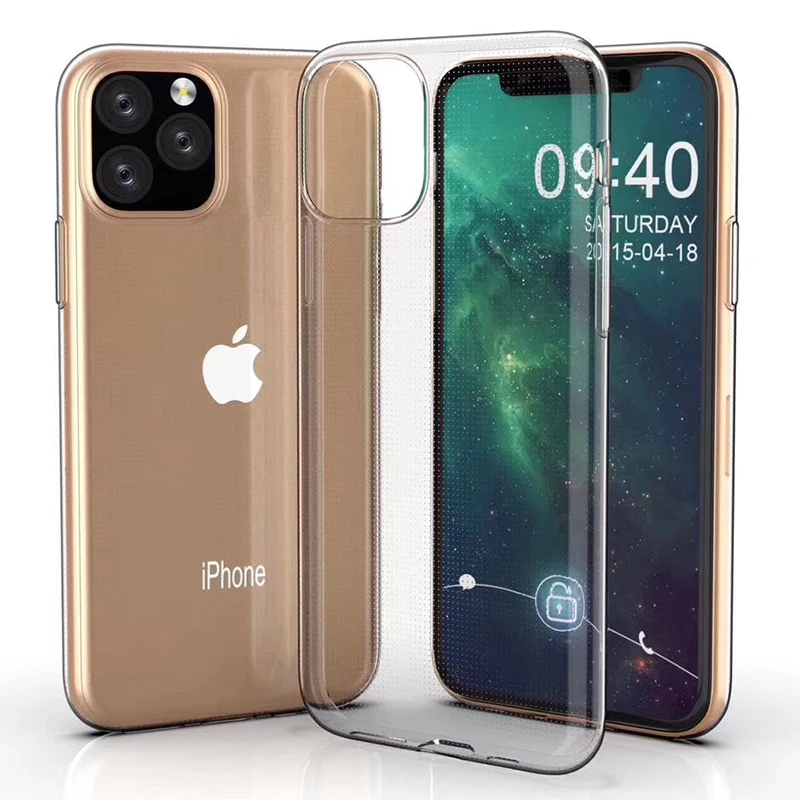 

10pcs 0.3mm Soft Silicone TPU Transparent Case For iPhone 11 Pro Max XS XR X 8 7 6 6S Plus 5 Clear Ultra Slim Protection Cover