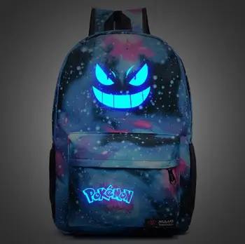 

Pokemon Gengar Luminous Backpack School Bags for Teenager Girls Boys Laptop Backpack Casual Travel Rucksack Eevee Kids Book Bags