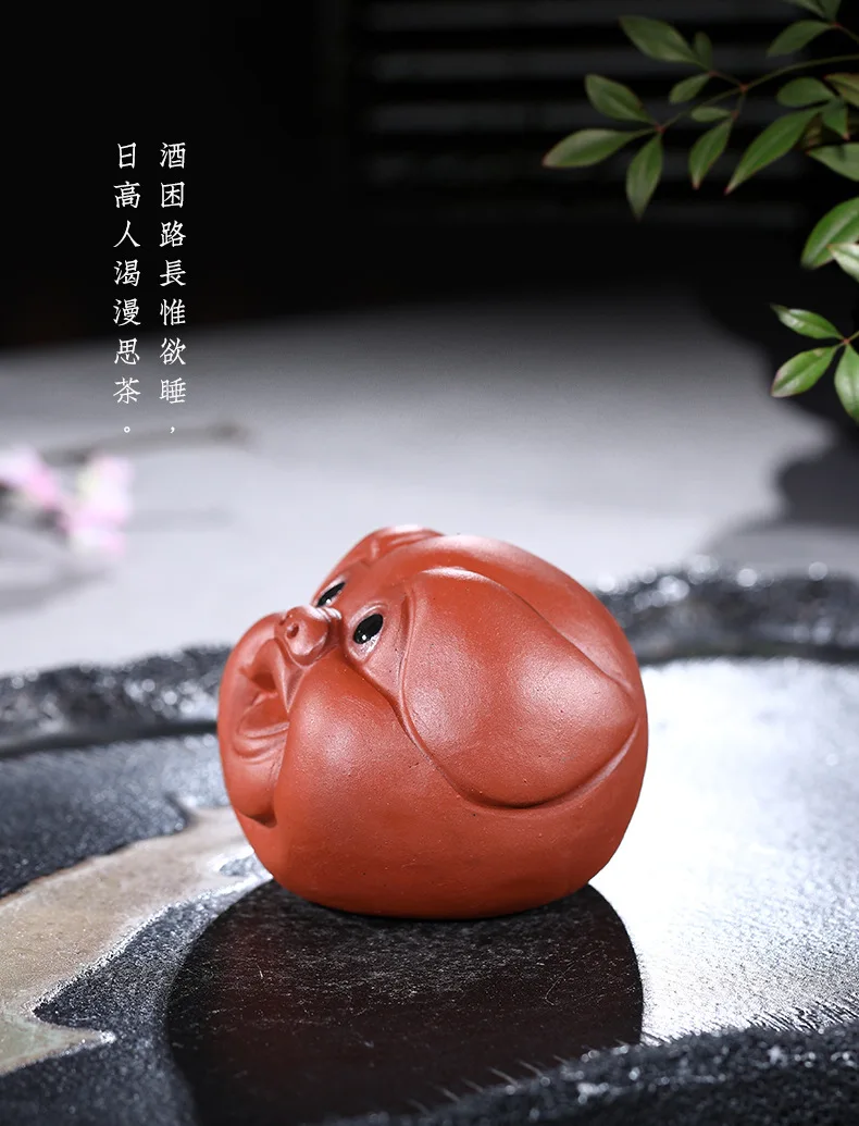 Clay Tea Ornaments Pigskin Consignment Rain Sand Entirely Handmade Apple Pigskin Wholesale Small Decoration Manufacturers a Gene