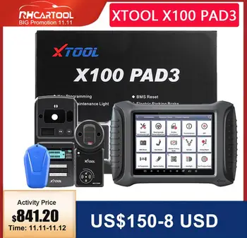 

XTOOL X100 PAD3 With KC501 KS-1 OBD2 Key Programmer/Reading ECU Read/Write Car Scanner For Benz Infrared Key For Renault/Audi