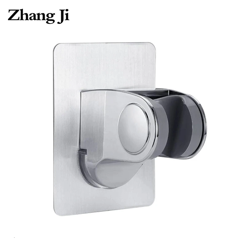

Zhang Ji Traceless Bathroom Accessory Adjustable Self-adhesive Shower Head Holder Hooks Rustproof Durable Shower Holder No drill