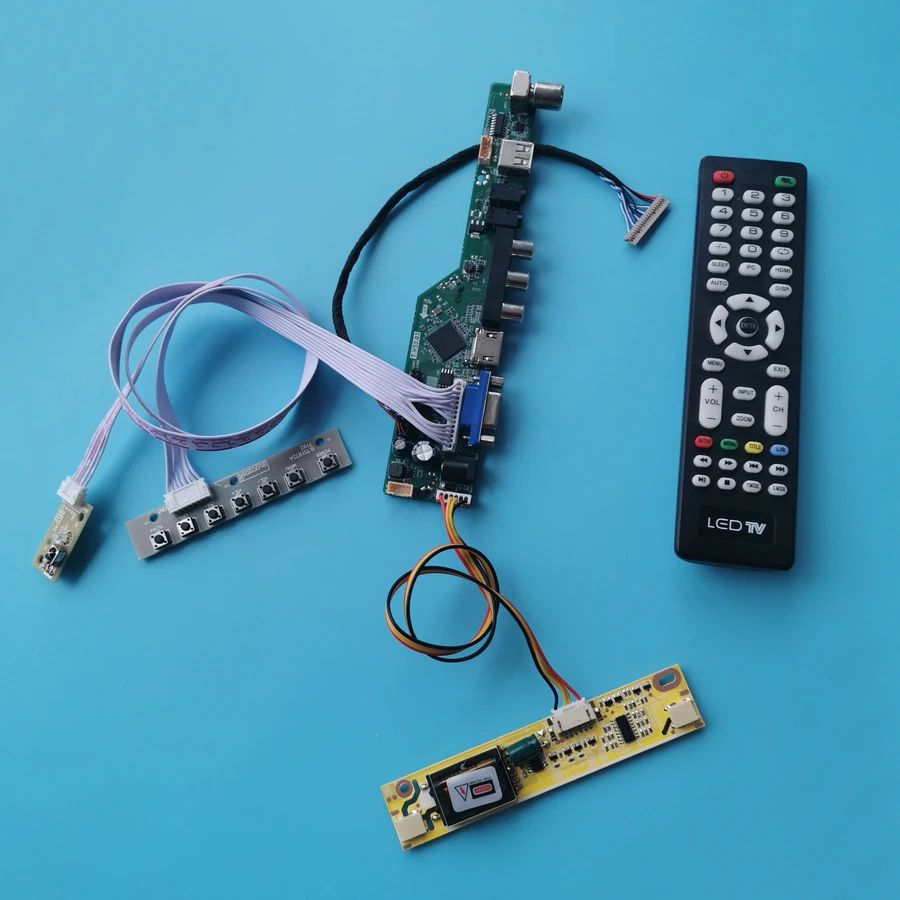 VGA USB AV universal controller drive board 2-CCFL kit 1024*768 fit LTM150XO/LTM150XS/TM150XG/SVA150XG display 20-Pin LVDS | Компьютеры и