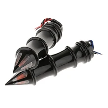 Мотоцикл Скелет поворотник светильник бар концы руля ручки 1"