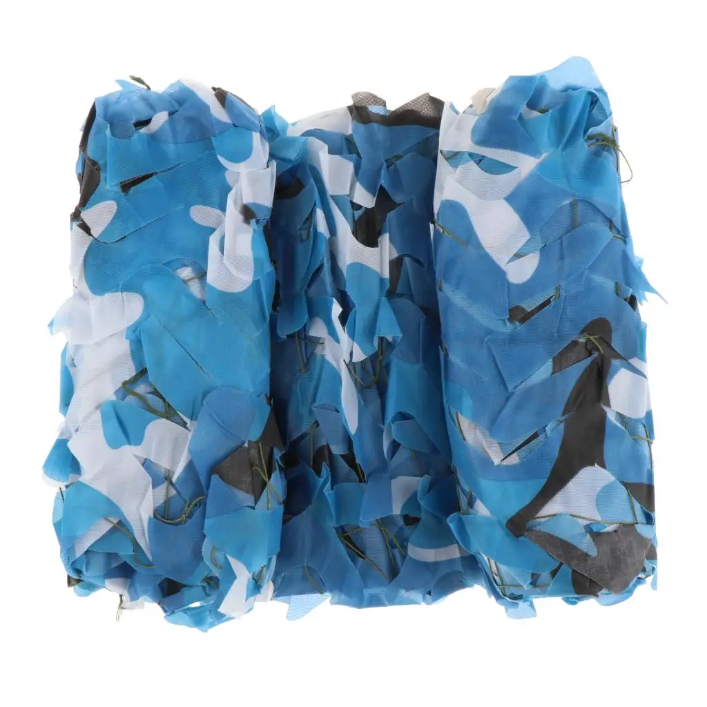 2mx3m Hunting Camping Woodland Double-sided Camouflage Net Camo Netting Hide Cover Sunshade Shelter