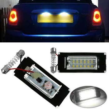 

Car License Plate Light Auto 2Pcs Bulb For MINI Cooper R56 R57 R58 R59 Set