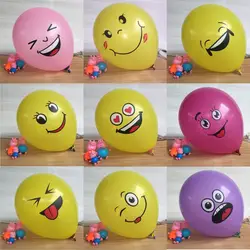 Оптовая продажа от производителя толстые печатные резиновые воздушные шары 3D воздушный шар-смайлик Свадебные украшения декоративный