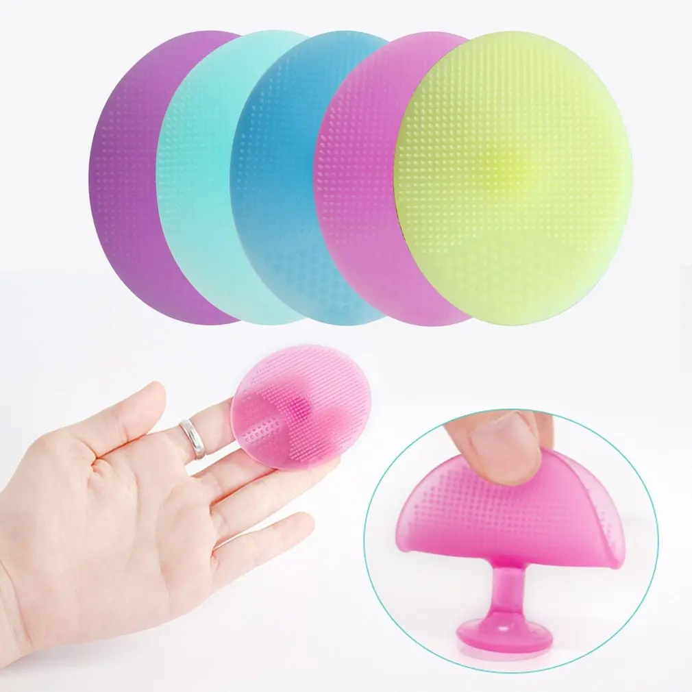 Manual Operate Silicone Cleaning Brush Cosmetic Tool Facial Dirt Remover Face Washing Brush Skin Care Foundation Makeup Cleaner