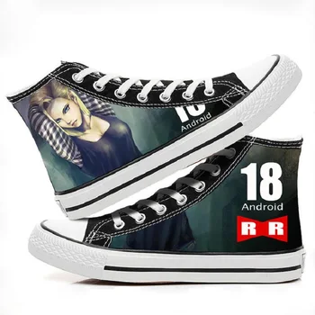 

High-Q Unisex Anime DRAGON BALL Son Goku Canvas Shoes DRAGON BALL Kakarotto Bulma Casual plimsolls duck shoes rope soled shoes