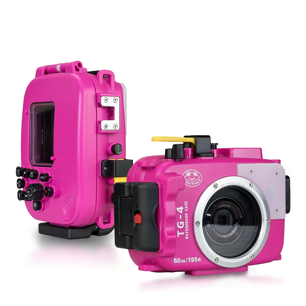 For Olympus TG4 Camera Underwater Housing Case Waterproof Diving Bag Shooting PC Equipment water resistance box (4)