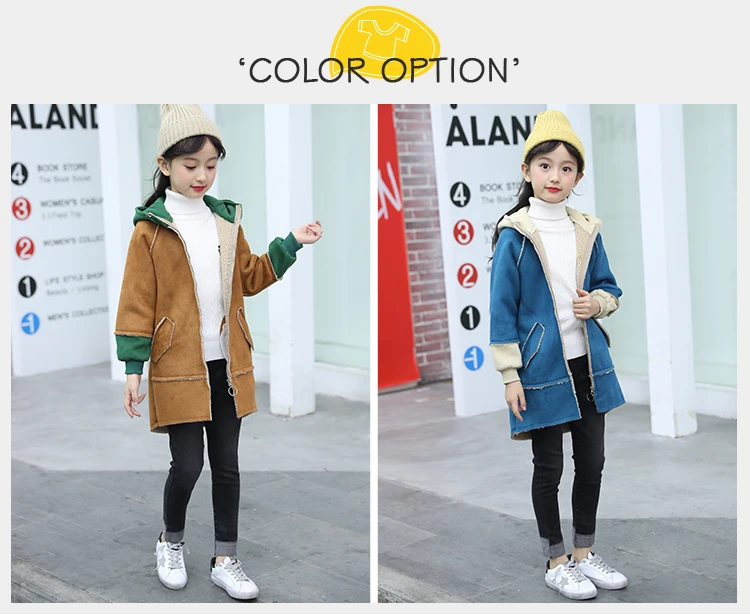 New Design Kids Snowsuit Outerwear Girl'S Warm Zipper Hooded Coat Children'S Children Girls Winter Coat