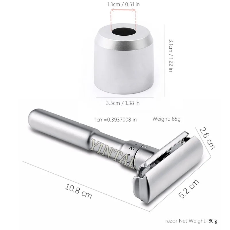 MINGSHI Полный Сплав Цинка Безопасной Бритвы Для Мужчин Регулируемая 1 6 Файлы Бритье