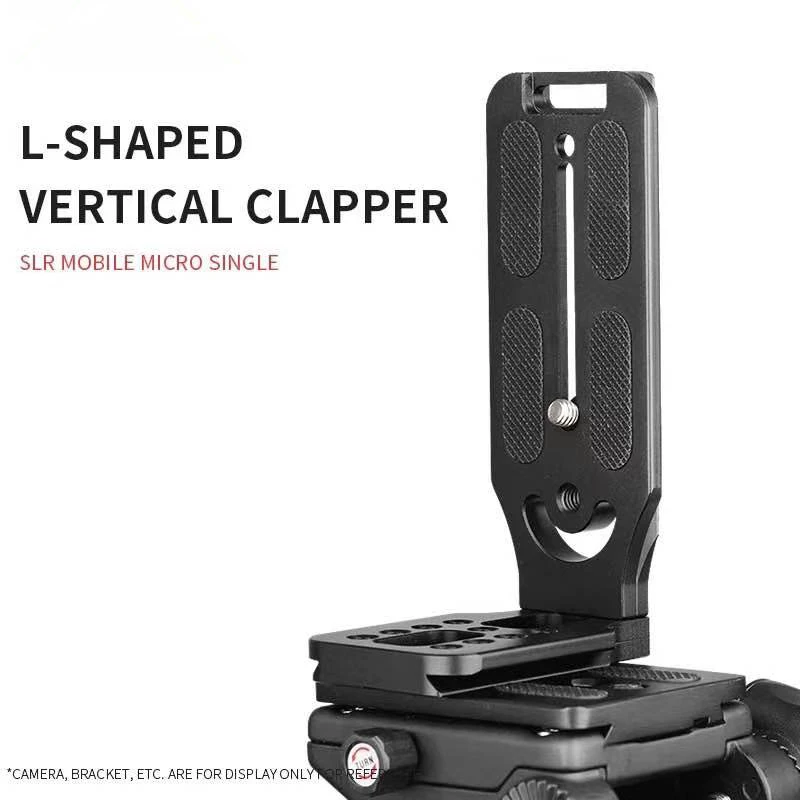 Soporte Universal en L para cámara, placa en L de liberación rápida, tornillo de 1/4 pulgadas, vídeo Vertical suizo, Compatible con Nikon, Canon, Sony, Fuji - Imagen 4