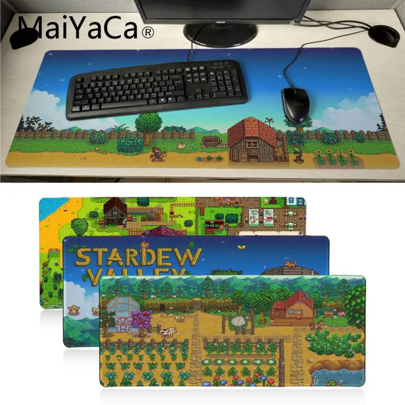 

MaiYaCa Stardew Valley Office Mice Mouse Pad XXL Mouse Pad Laptop Desk Mat pc gamer completo for lol/world of warcraft