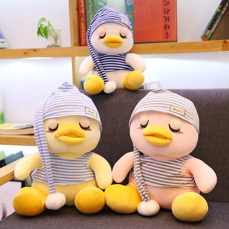 

25/30cm Sleeping Pink Duck Plush Toys for Children Cartoon Down Cotton Baby Appease Duck Doll Plush Toys Creative Gift Wholesale